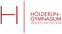 Logo des Hölderlin-Gymnasiums in Lauffen am Neckar mit einem stilisierten "H".